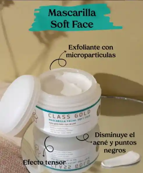 Mascarilla Facial Soft Face | Class Gold