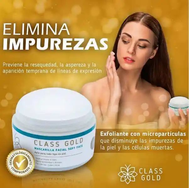 Mascarilla Facial Soft Face | Class Gold