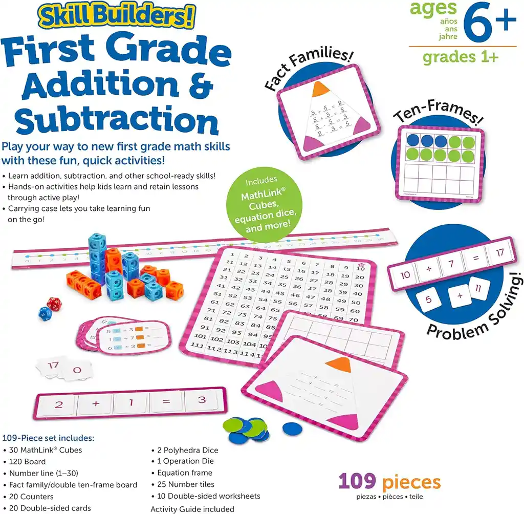 Juego Didácticos Sumas Y Restas Matemáticas Mathlink Cubos