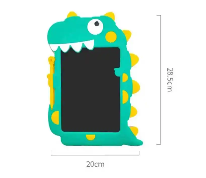 Tablero Lcd Escritura Infantil Dinosaurio Lapiz Boton Bloqueo