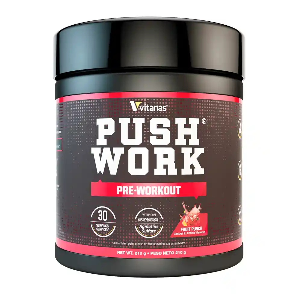 Push Work (210g/30 Servicios) Fruit Punch