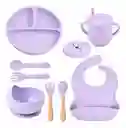 Set Vajilla En Silicona Para Bebés Y Niños 6 Piezas