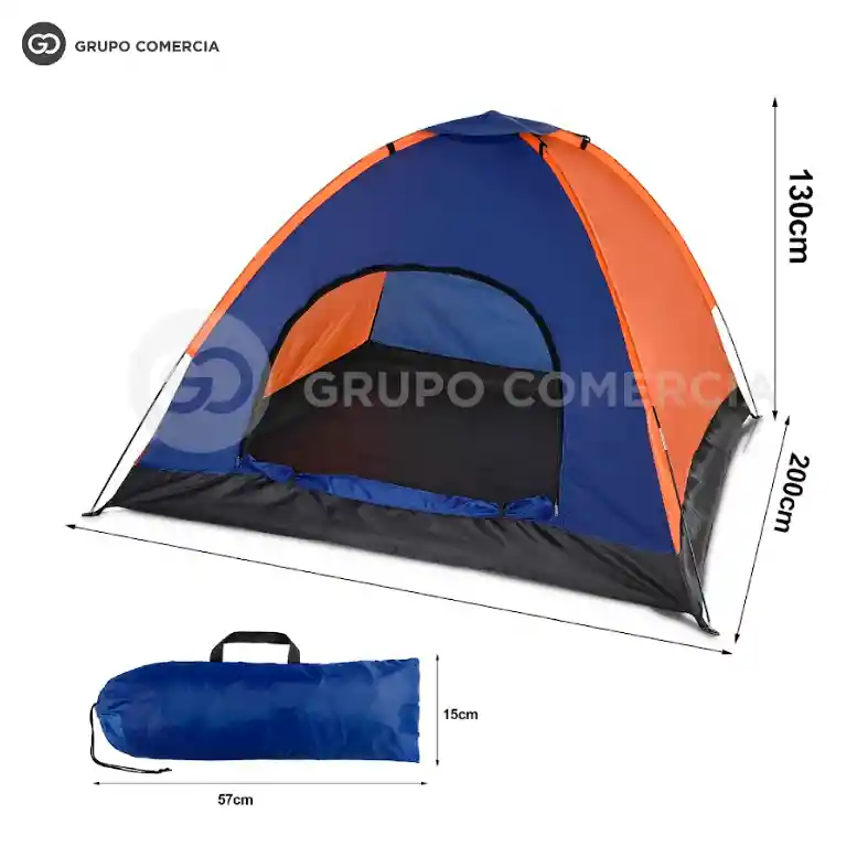 Carpa Camping Para 4 Personas Impermeable Premium Resistente