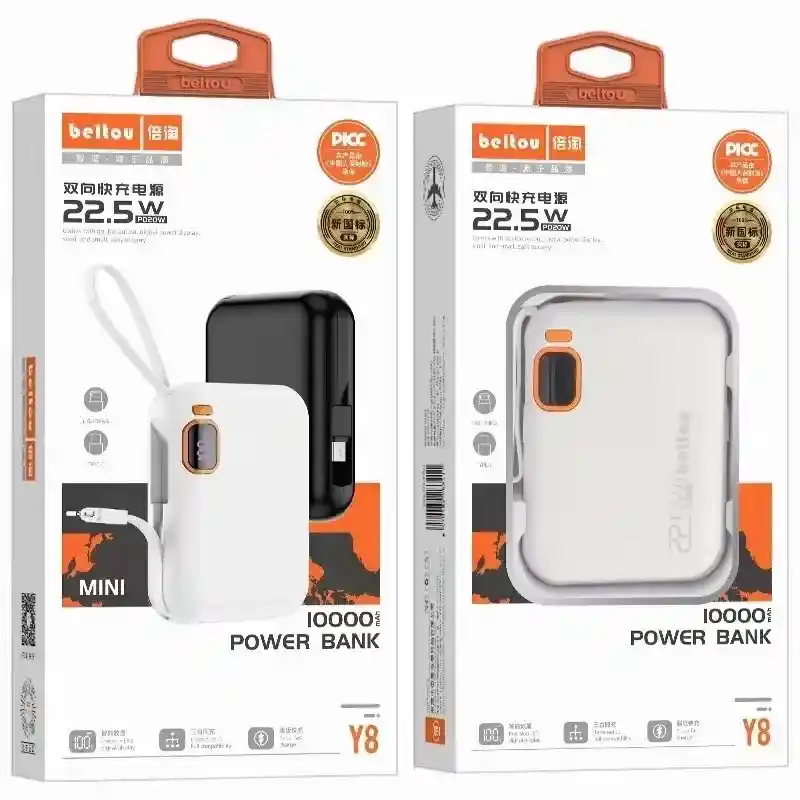 Power Bank Model Y8 10000 Mah 22.5w Beltou