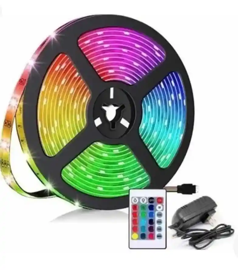 Cinta Luz Led 10 Metros Bluetooth + Control Remoto Rgb 2 Rollos