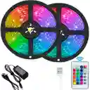 Cinta Luz Led 10 Metros Bluetooth + Control Remoto Rgb 2 Rollos