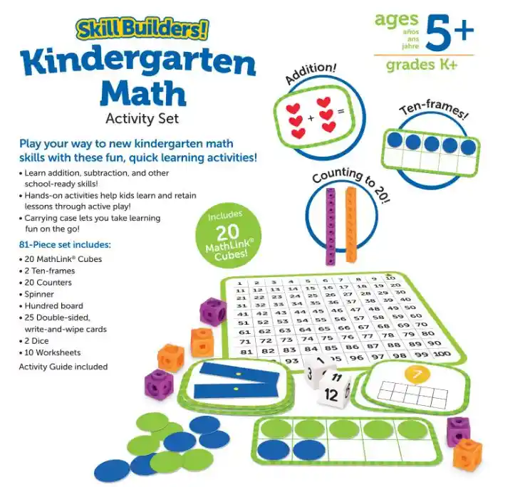 Juego Stem Habilidades De Matematicas Para Jardín Niños Niña