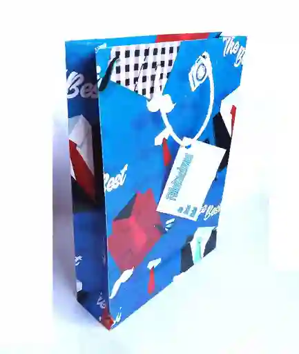 Bolsa Regalo Hombre Mediana Economica 25x16x6cm