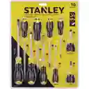 Juego Destornilladores X 10 Pzs Basic Stanley Stmt66676-840