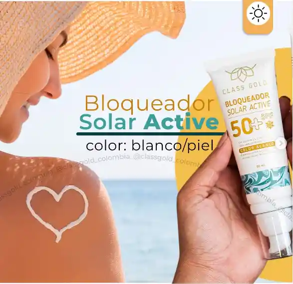 Bloqueador Solar 50+ Spf Color Blanco | Class Gold