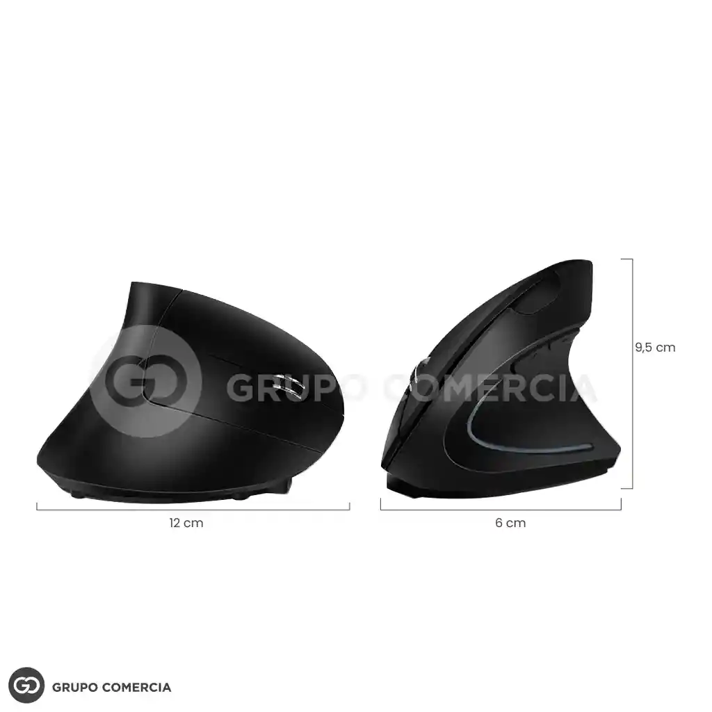 Mouse Inalámbrico Diseño Ergonómico Recargable