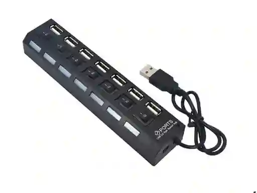 Adaptador Hub 7 Puertos Interruptor Usb 2.0