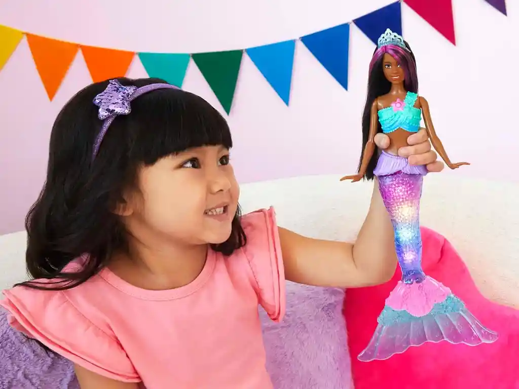 Barbie Dreamtopia - Muñeca De Sirena Con Cola Iluminada