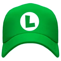 Gorra Camionera Mario Bros Diseños Trucker Verde Cachucha - Luigi Niños