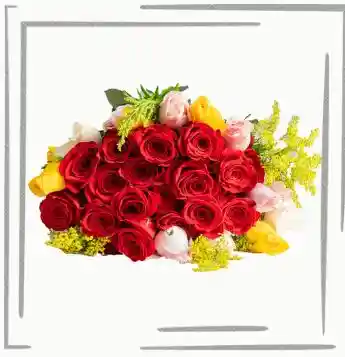 Arreglo Floral, 50 Rosas Surtidas