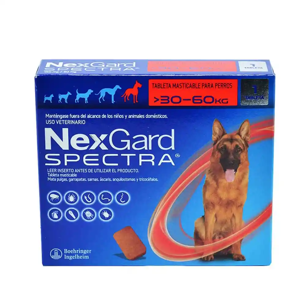 Nexgard Spectra De 30 A 60 Kg Antiparasitario