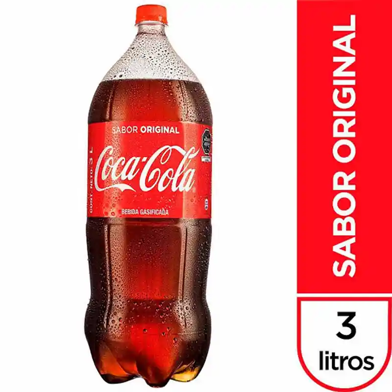 Gaseosa Cocacola 3 Litro