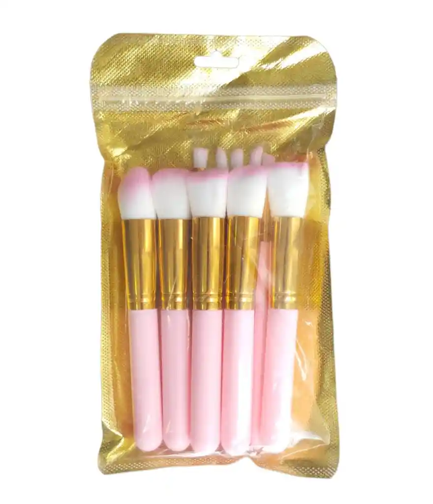 Set De Brochas Para Rostro Y Ojos Kabuky X 10