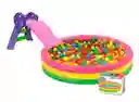 Combo Piscina 86cm + Rodadero + 100 Pelotas
