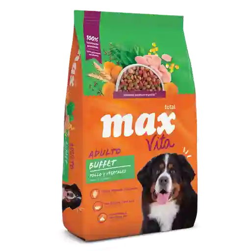 Max Alimento Para Perros Vita Adulto Buffet Pollo Y Vegetales 8 Kg Max Perros