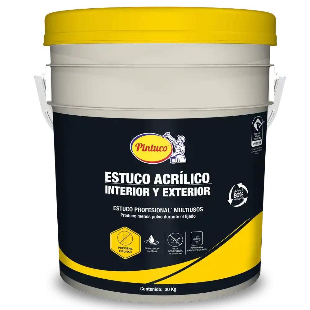 Estuco Exterior 30kg Pintuco