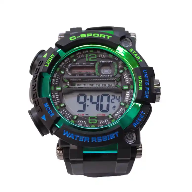 Reloj Digital Pulso Goma Saint C-sport Original Calendario