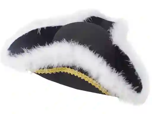 Sombrero Pirata Adulto Con Plumas Halloween Disfraz