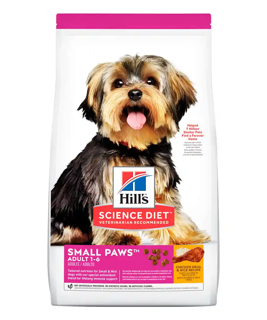 Hills Alimento Para Perro Small Paws Hills Perros Raza Pequeña 4.5 Lbs Hills Para Perro