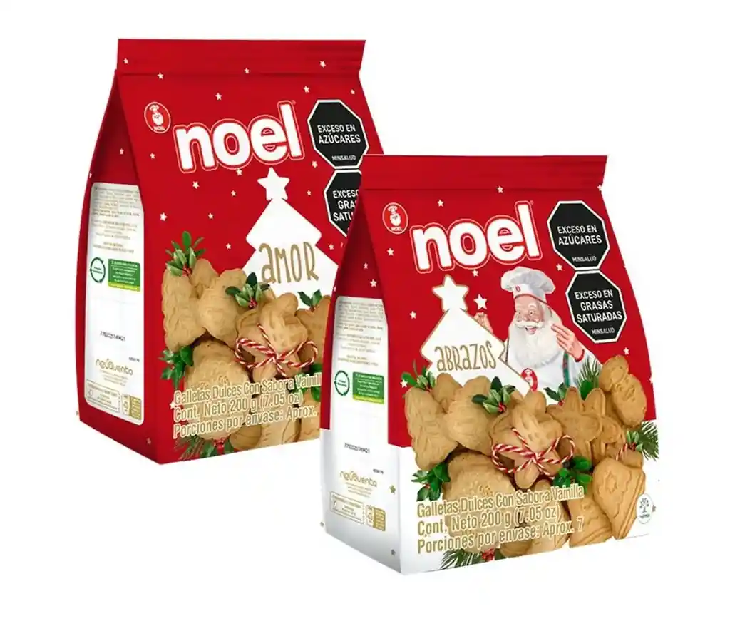 Galletas De Navidad Noel Bolsa