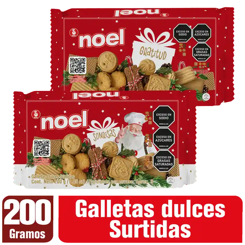 Galletas De Navidad Noel En Bandeja