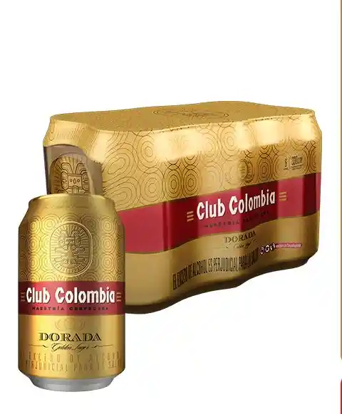 Six Pack Club Dorada Lata