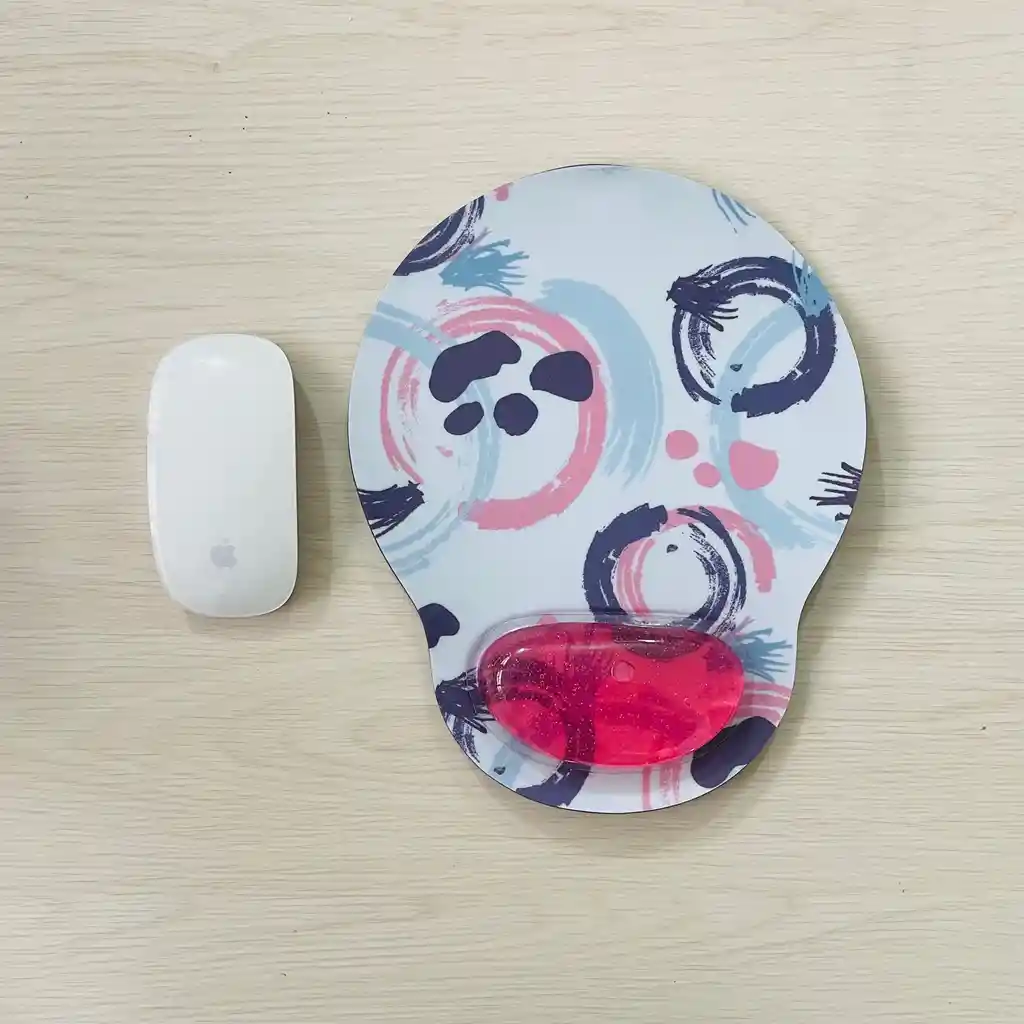 Mouse Pad Con Gel Huellas