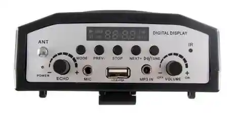 Amplificador Portatil Con Microfono Usb Radio Fm Pa-903u