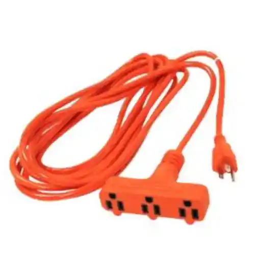 Extensión Electrica Naranja 3 Salidas X 5mts Titanium