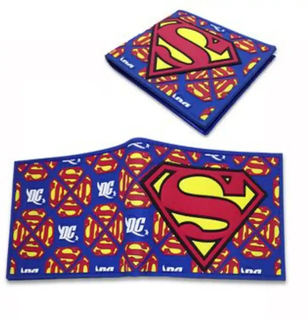 Billetera Superman Dc Super Héroes Goma Siliconada