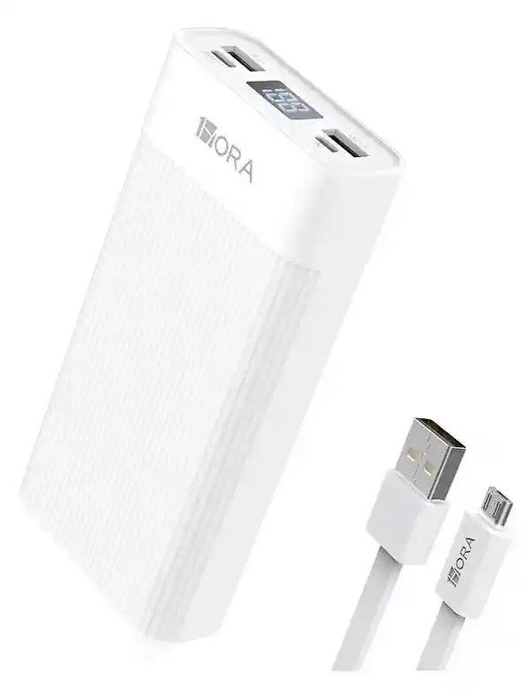 Power Bank Batería Portátil 20000mah 2.1a Carga Rápida 1hora