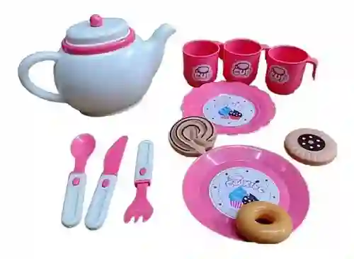 Juego Set Kit Cocina Cocinita Juguete Utensilios Para El Té