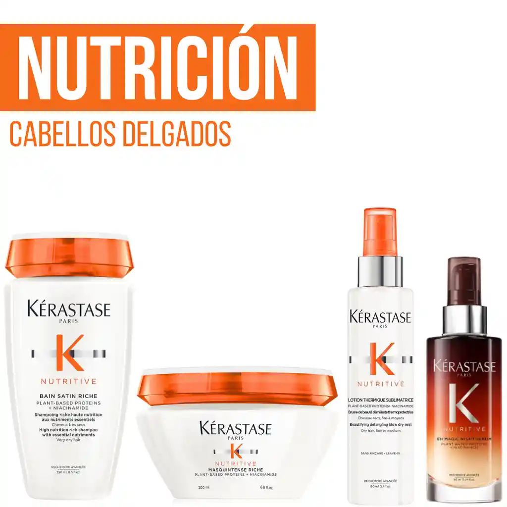 Kit Nutricion Cabellos Gruesos + Serum Nocturno