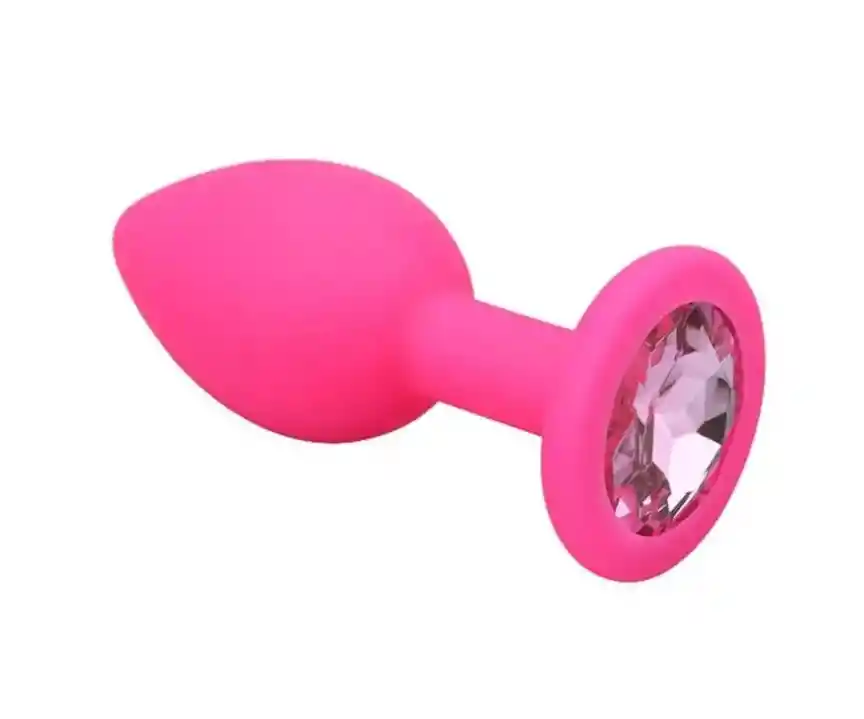 Plug Anal Joya De Silicona, Tamaño Pequeño ¡promocion! -rosa-