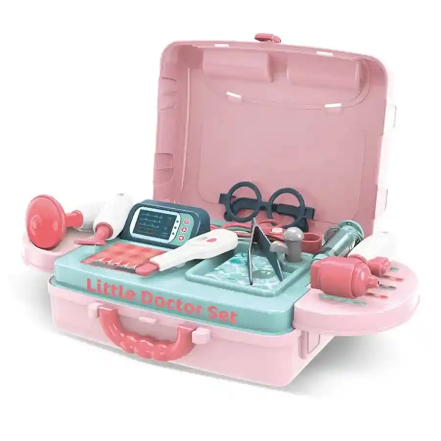 Kit Doctor Maleta Portatil Para Niña 3/1 Juguete 11 Piezas