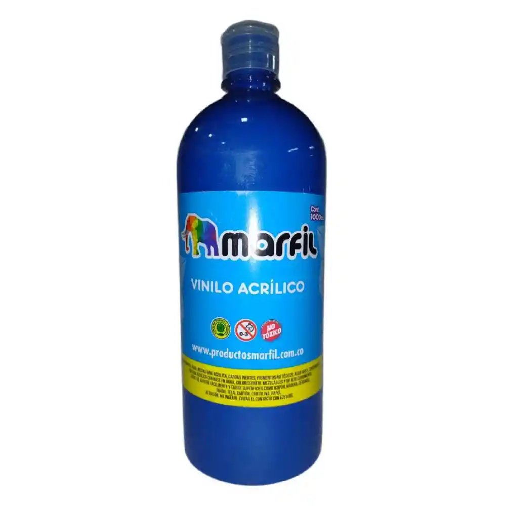 Vinilo Marfil 1.000ml Azul Oscuro