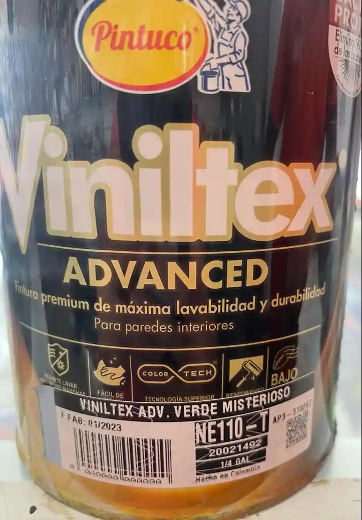 Viniltex Verde Misterioso X 1/4