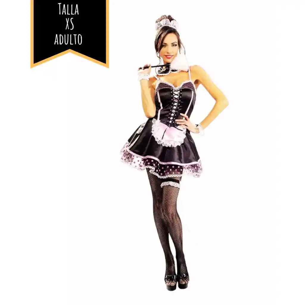 Disfraz Halloween Adulto Mucama Francesa Talla Xs