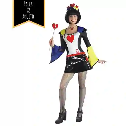 Disfraz Halloween Adulto Reina De Corazones Talla Xs