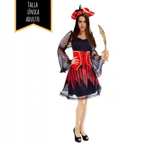 Disfraz Halloween Adulto Pirata Mujer Talla Única