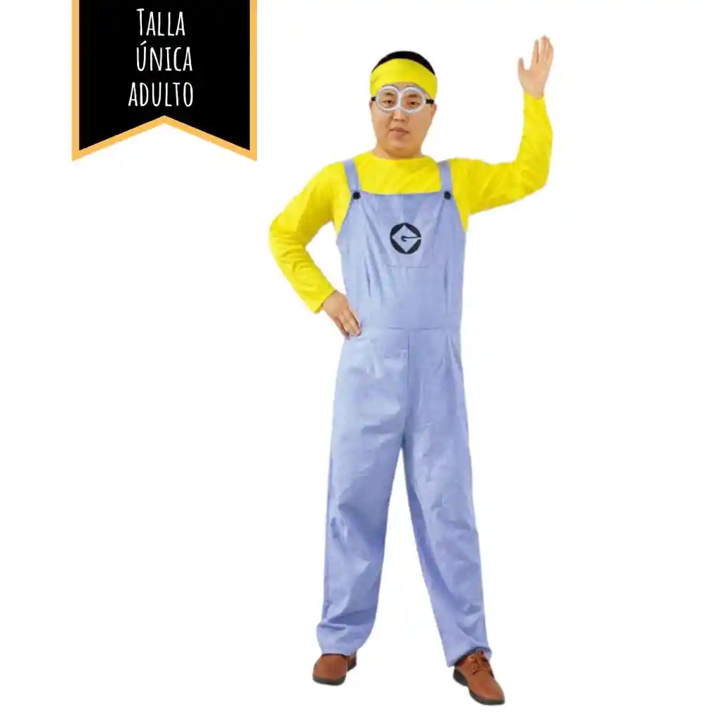 Disfraz Halloween Adulto Minion Hombre Talla Única