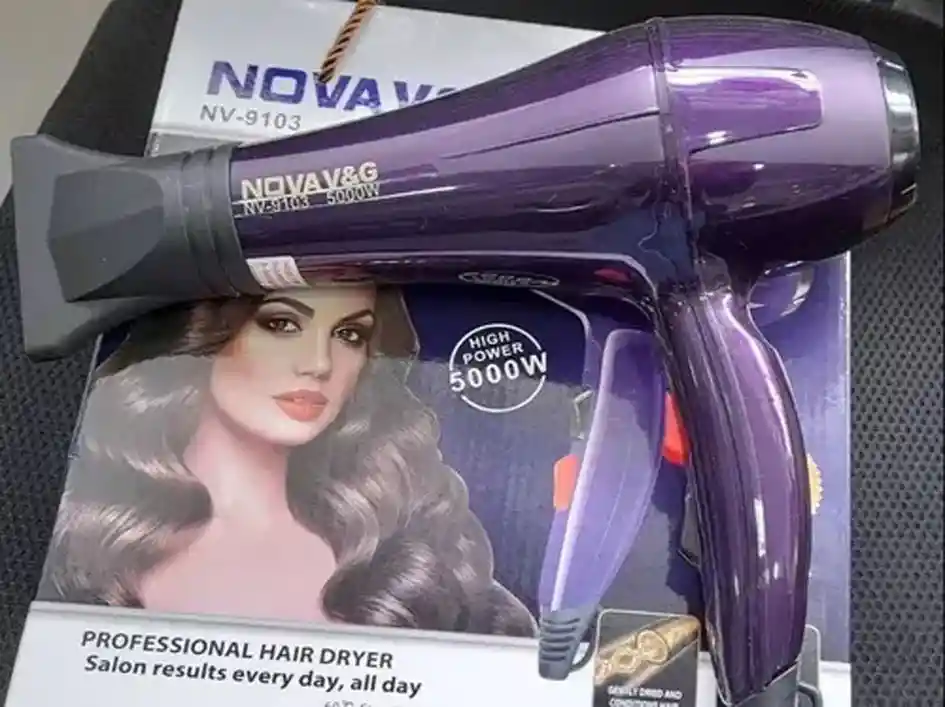 Secador Pelo Nova Caliente Frió 5000w Cabello Profesional