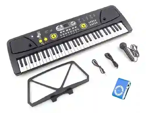 Teclado Organeta Piano Electronico 61 Teclas + Microfono Mp3 Bf-730c3