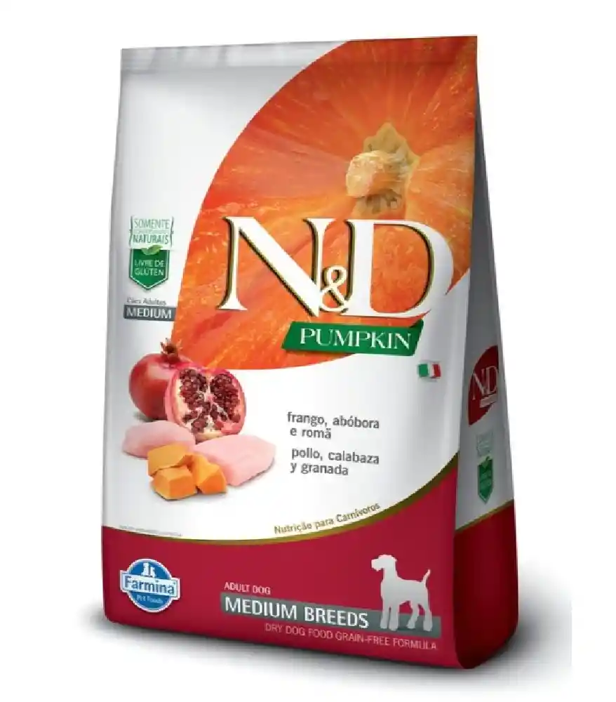 Nd Pumpkin Canine Adult Frango Med 10kl