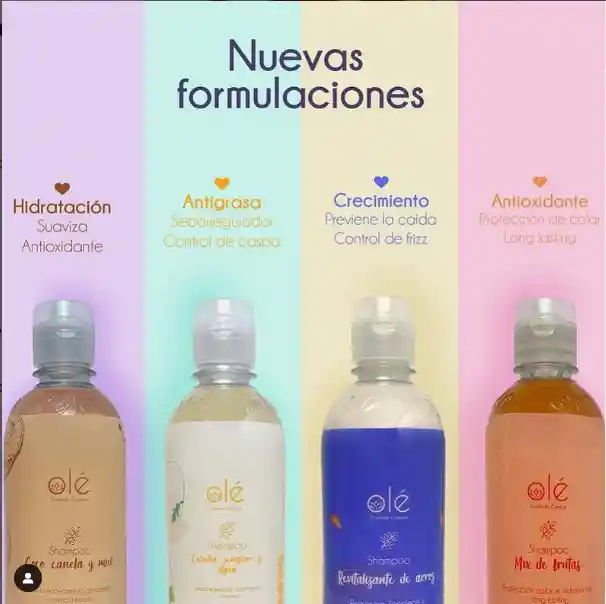 Shampoo Coco, Canela Y Miel | Ole Capilar